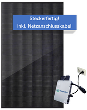 Lade das Bild in den Galerie-Viewer, Balkonkraftwerk Single 325 Wp Full Black Ja Solar Hoymiles HM 300